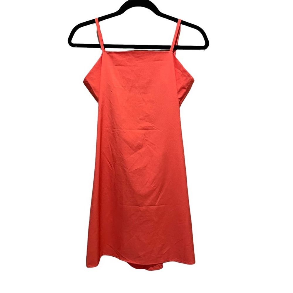 Jumeiyifang A Line Mini Dress Orange Size Small